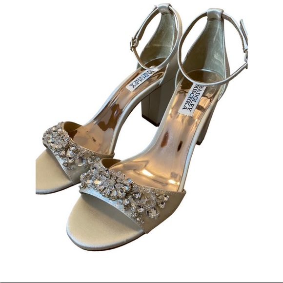 Badgley Mischka Collection Badgley Mischka Tempest Embellished Block Heel Sandal - Picture 10 of 11